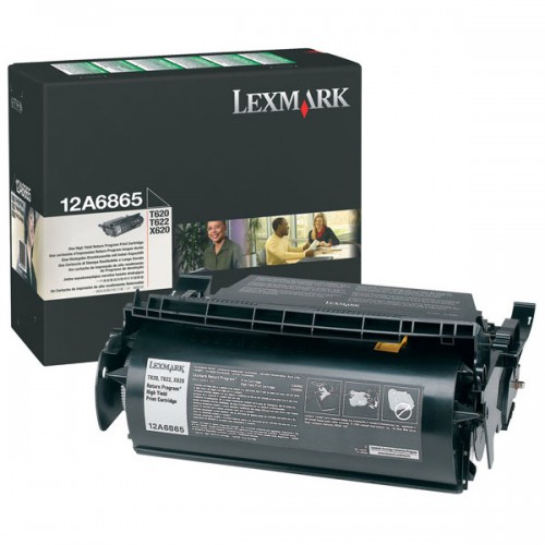 Original Genuine Lexmark 12A6865 BLACK High Capacity Printer Toner Cartridge